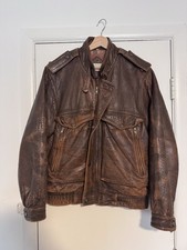 Vintage 90s Adam Spencer Brown Leather Jacket Men&rsquo;s Size Large