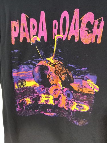 Papa Roach Concert T Shirt Kill The Noise Tour Mens Xxl P2P 26.5" Length 30" - Picture 2 of 4