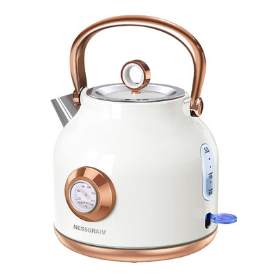 Nessgraim Retro Electric Kettle 1.7L Stainless Steel Tea Kettle Large