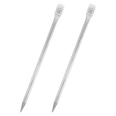 2Pcs Metal Galvanized Ground Rods for Antenna and Generator Electrical Grounding