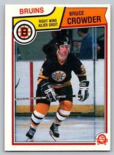1983-84 O-Pee-Chee #46 Bruce Crowder Boston Bruins