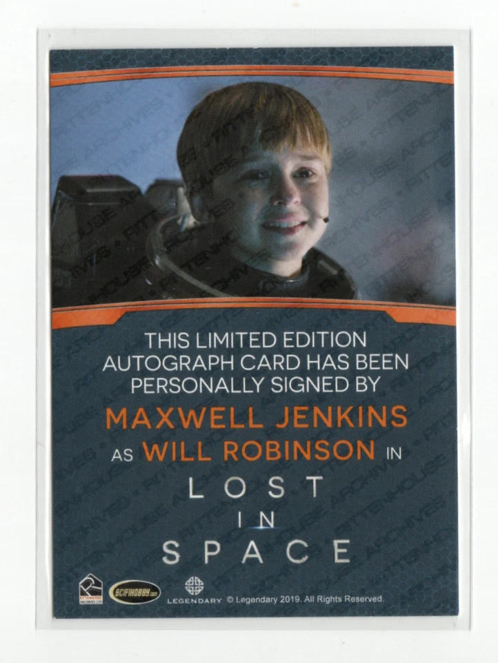 Lost in Space Season 1 Auto Autograph Card Maxwell Jenkins as Will Robinson - Image 2 of 4