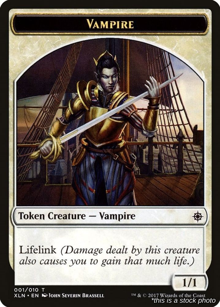 Vampire Token Token 1 XLN Ixalan Lightly Played LP Magic