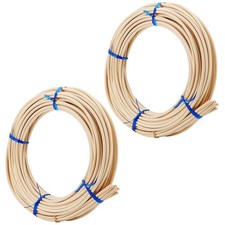 2 Roll 8 Reed Spline, 66 Feet x 3/16 Inch Round Cane Webbing for Weaving, Ch...