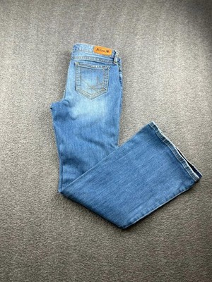 Allen B. by Allen Schwartz Women's 2 Blue Denim Jeans Patchwork Distressed Y2K