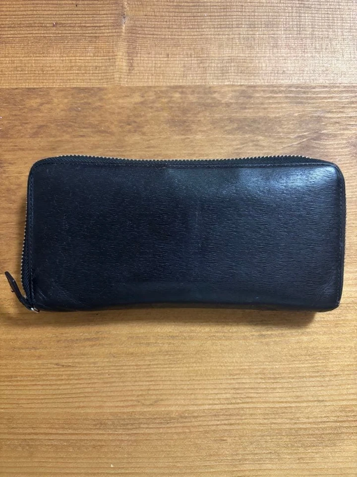 Carteira longa de couro preta Porter Yoshida Kaban Bag - Imagem 2 de 4