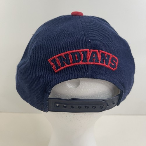 Vintage 90's Cleveland Indians MLB Chief Wahoo Snapback Hat Cap American Needle - Picture 5 of 11
