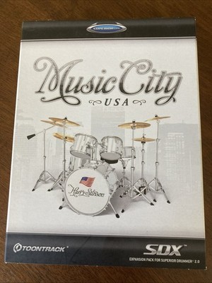 Toontrack ''Music City USA'' SDX Expansion Pack For Superior Drummer 2.0 ~ EUC