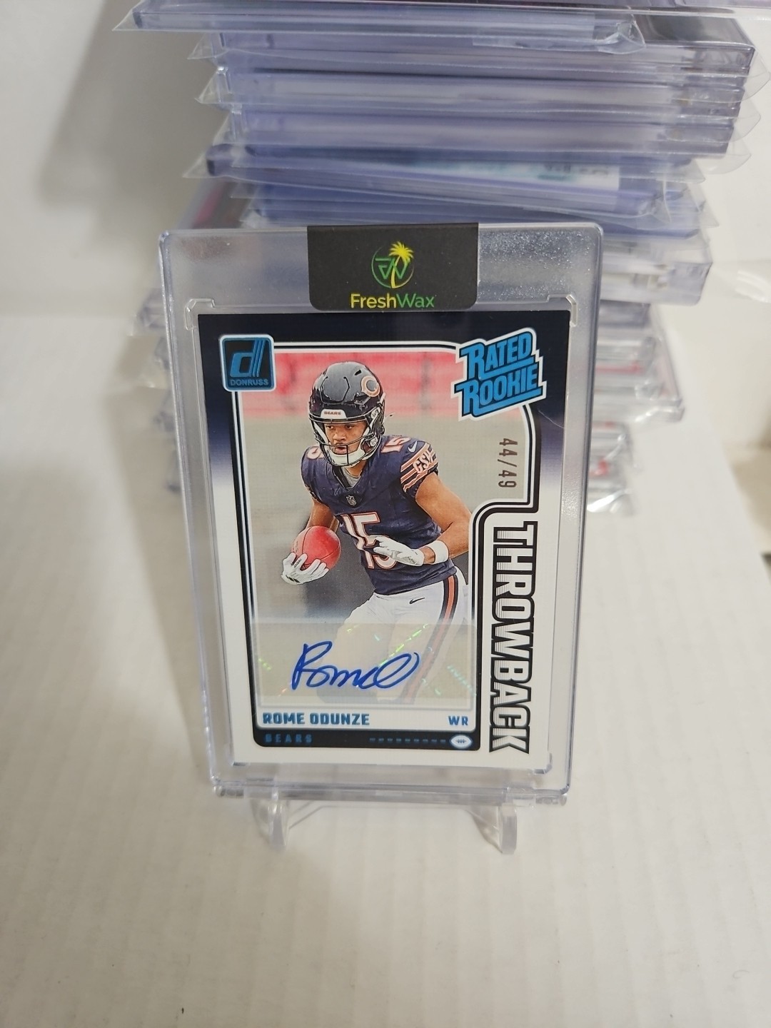 ROME ODUNZE 2024 DONRUSS THROWBACK RATED ROOKIE RC AUTO /49