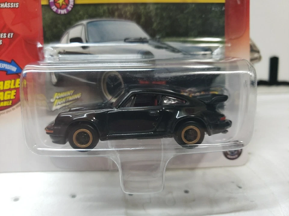 Porsche 911 Carrera Classic Gold Collection 1986 Johnny Lightning en negro Foto 2 de 3