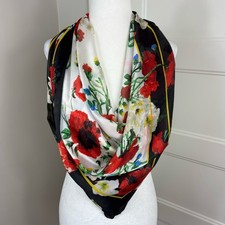 Vintage Floral Large Square Scarf