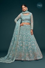 PARTY WEAR LEHENGA CHOLI INDIAN DESIGNER BOLLYWOOD LEHNGA WEDDING BRIDAL ETHNIC