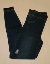 Spanx Medium Wash Distressed Skinny Denim Jean Legging Size Small NWT