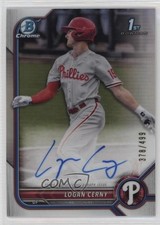 2022 Bowman Chrome Prospect Auto Refractor 378/499 Logan Cerny #CPA-LC Auto 0a2