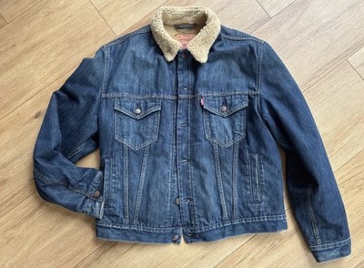 Levis Jeansjacke, gefüttert, Sherpa, 71550, Gr. L, blau