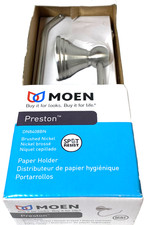 Moen Preston Toilet Paper Holder Brushed Nickel finish DN8408BN  NEW SEALED 