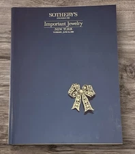 Sothebys New York IMPORTANT JEWELRY 14 Jun 1988 Auction Catalog