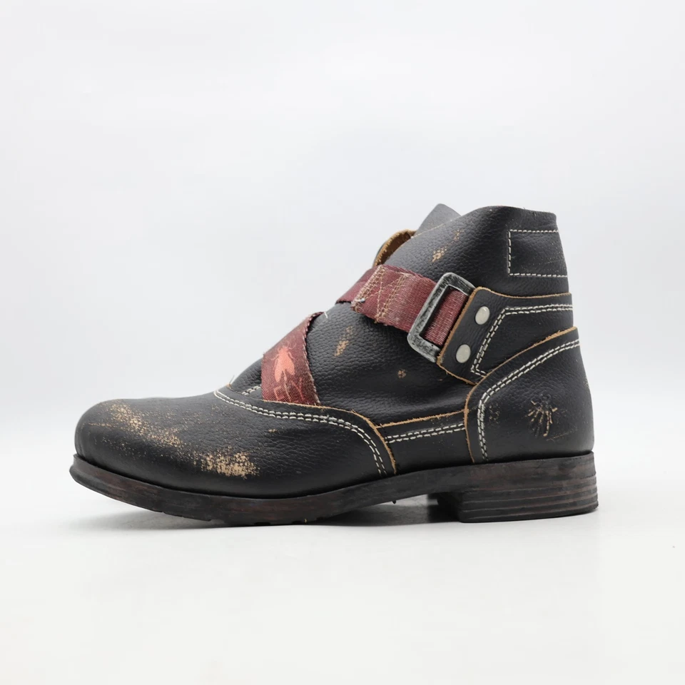 Fly London Saji Women's EU Size 39 Black Distressed Ankle Boots - Image 3 of 4