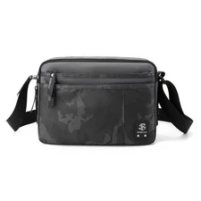 Mens Leather Crossbody Bag Large Shoulder Messenger Bag Casual Travel Handbag