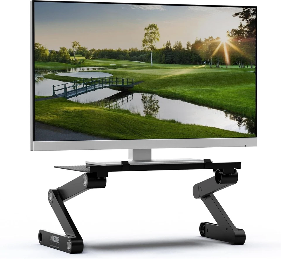 WorkEZ Monitor Stand - Adjustable Height, Ergonomic Design - Image 3 of 4