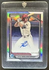 2024 Bowman Draft Ryan Waldschmidt Chrome Auto Refractor 1st #/499 Diamondbacks