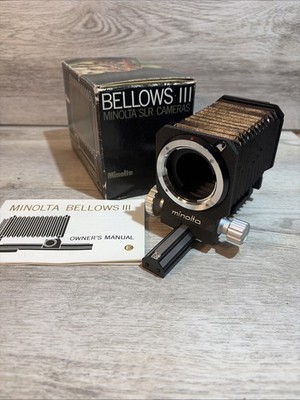 Minolta Bellows III In Original Box For Minolta SLR Cameras