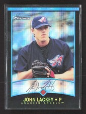 2001 Bowman Chrome John Lackey #219 X-Fractor Anaheim Angels TV3892