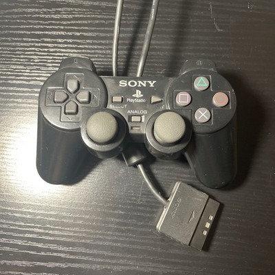 Sony PS2 BLACK Wired Controller OEM DualShock PlayStation 2 AUTHENTIC 