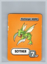 Scyther Pokemon Master Trainer 2005 Game Character Card REPLACEMENT Part Hasbro