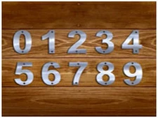 Stainless Steel House Mail Home Room Street Sign Address 0-9 Numbers, Brand New