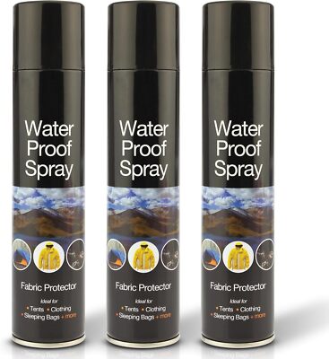 3 x Waterproof Spray Schuh- & Stoffschutz Leder Wildleder Stiefel Abweisend 300ml