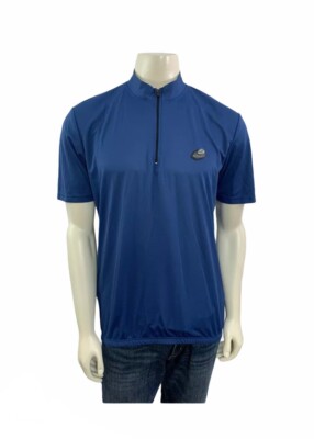 Briko Men s Size XL Short Sleeve Blue Cycling Shirt