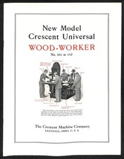1923 Crescent Machine Co Universal Wood Worker 101 - 112 Brochure Catalog 23pp