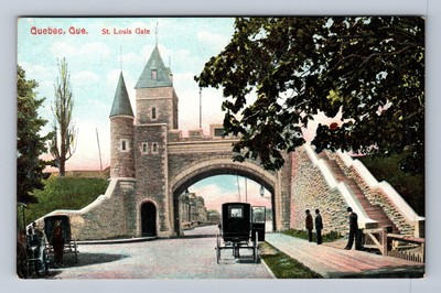 Canada Quebec City St Louis Gate Postcard Old Vintage Card Postal Post Souvenir
