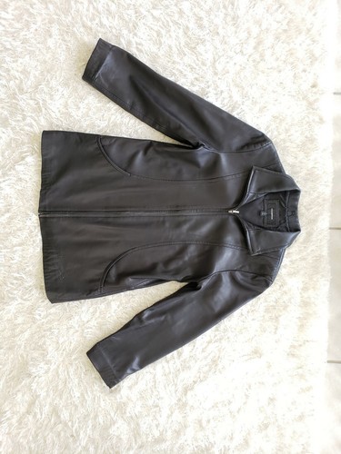 colebrook essentials leather coat