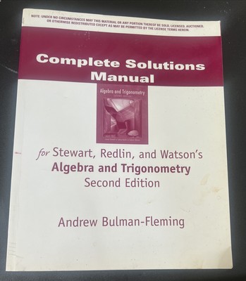 bk107: Complete Solution Manual for STEWART Precalculus - Math for Calculus 5e