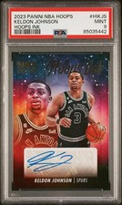 Keldon Johnson AUTOGRAPH PSA 9 POP 1 2023 Panini NBA Hoops Ink San Antonio Spurs