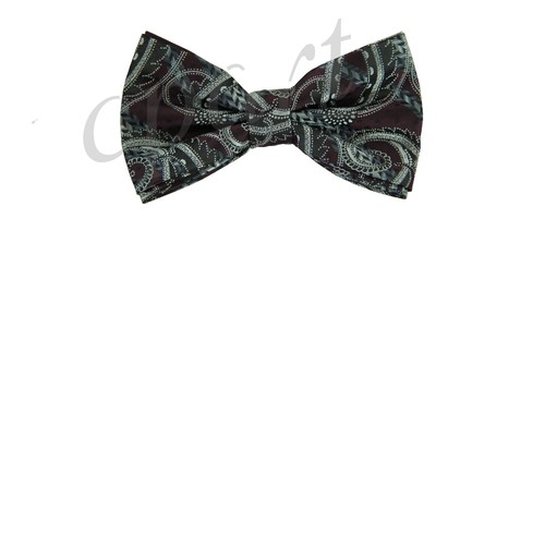 Cravatta da uomo Brand New Fashion Paisley Cravatta nera Arancione Blu