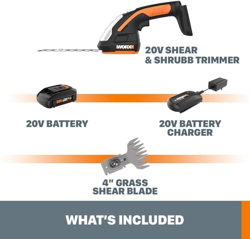 WORX - 20V Power Share Cordless 8" 2-in-1 Hedge Trimmer - Picture 7 of 7