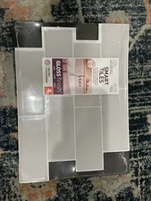 Smart Tiles Metro Cassandra Grey 11.5 in x 8.3 in Vinyl Peel and Stick Tile 4-Pk