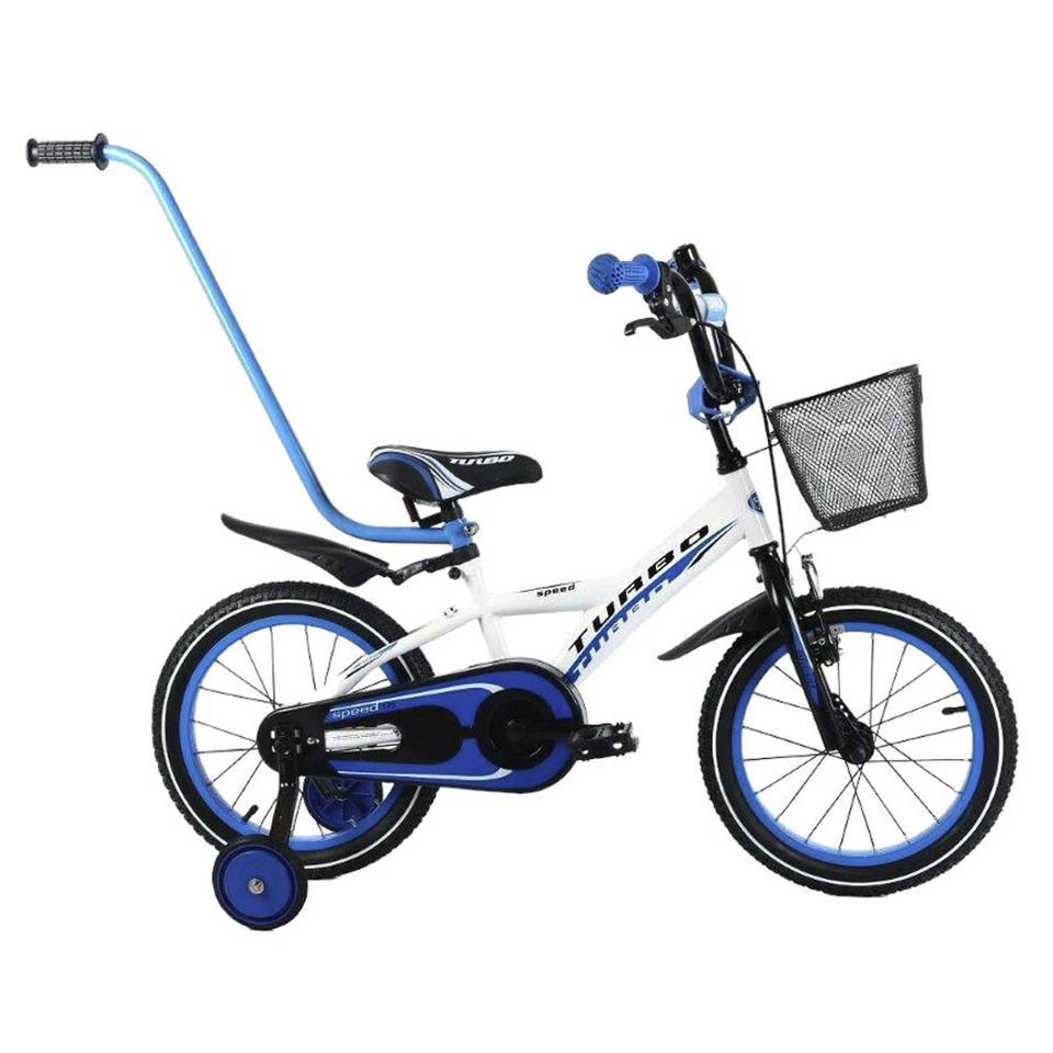 BMX 16 Zoll Kinderfahrrad Kinder Rad Spielrad Fahrrad Bike Weiss/Blau