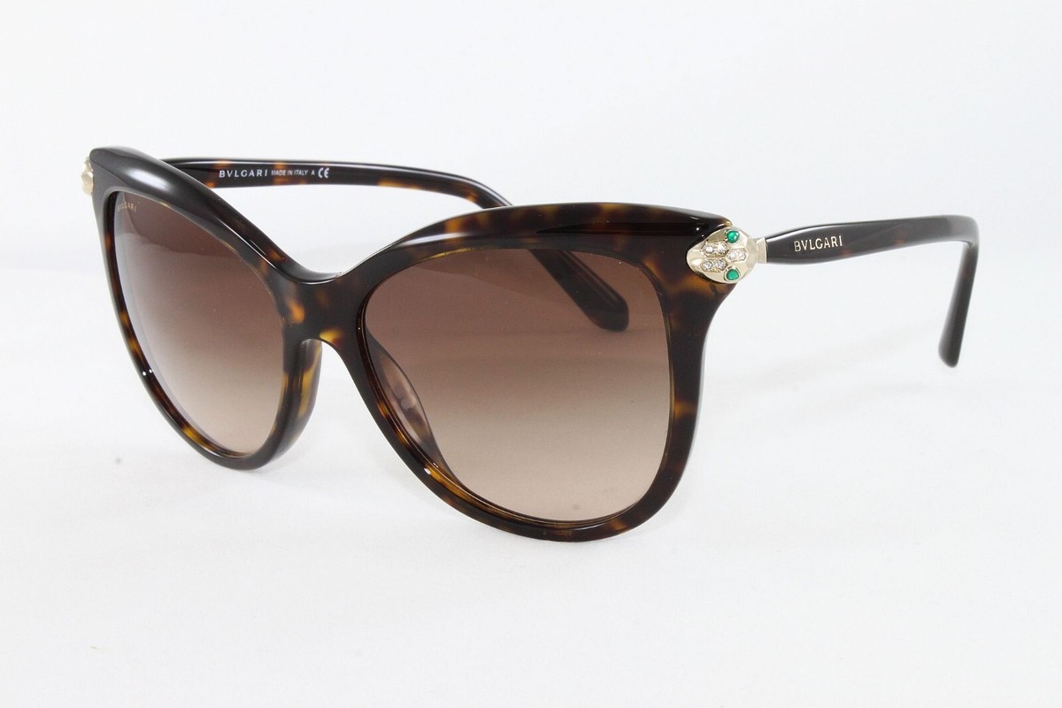 Bvlgari Women's Cat Sunglasses BV8188B-50413 Dark Havana 57mm