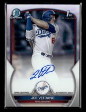 2023 Bowman Draft #CDA-JV Joe Vetrano Chrome Auto Refractor /499 Dodgers