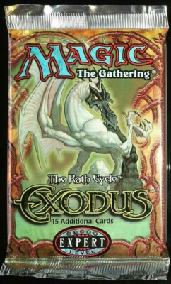mtg exodus booster box Magic the Gathering EMPTY Box-No Packs Free Shipping Each Booster Box contains 36 Booster Packs Magic the Gathering Exodus Booster