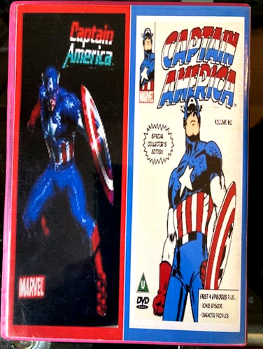 Captain America DVD Matt Sallinger, Darren McGavin FAN ASSEMBL RARE - Foto 2 di 3