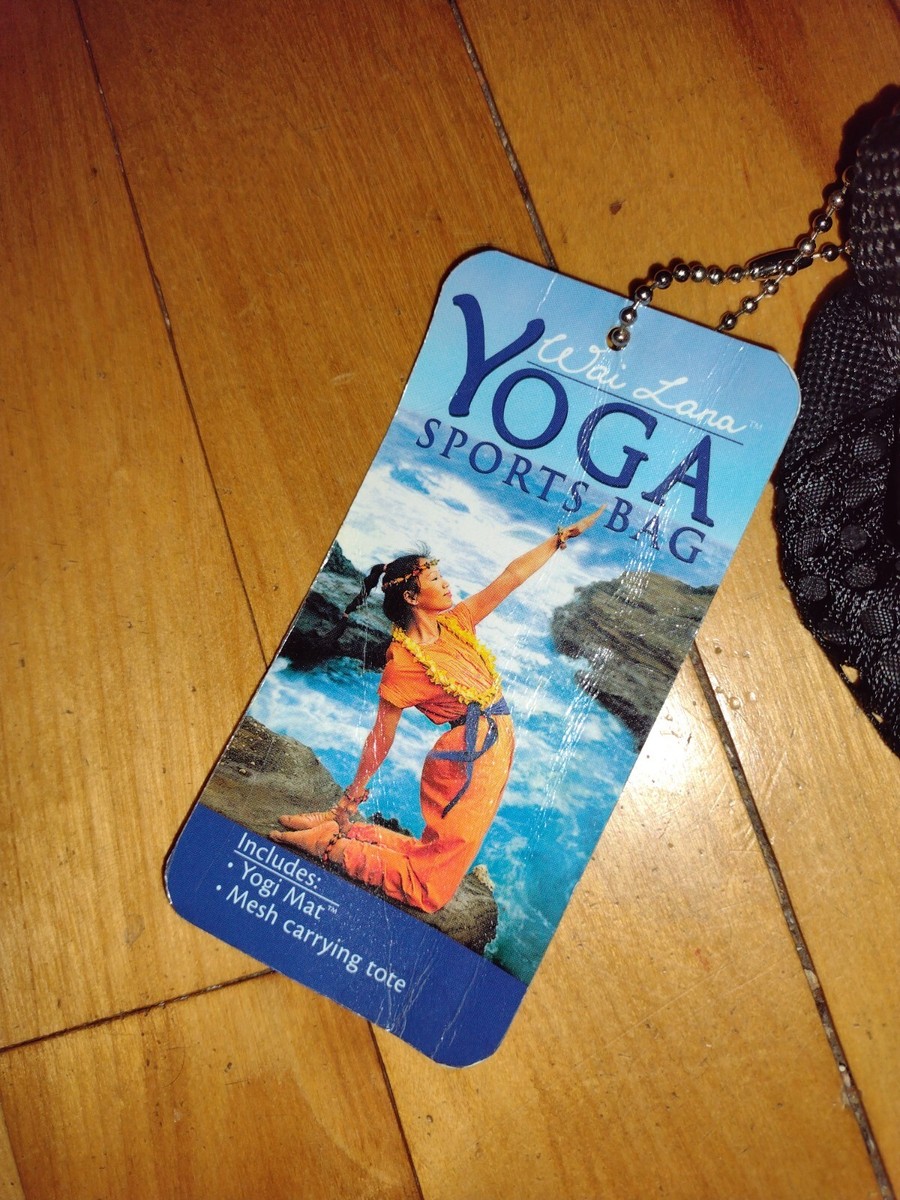 Sac De Sport Wai Lana Yoga – Fourre-tout En Maille Noire, Sangle Réglable – Neuf
