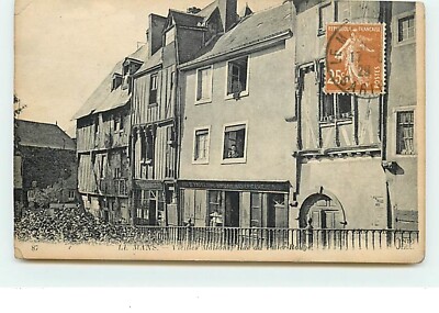Autogramm Cécile Sorel - Le Mans - Alte Häuser, Rue du Pilier-Roug - 17070