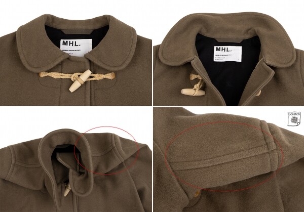 MHL Round Collar Wool Duffle Coat Size 1(K-135164) | eBay
