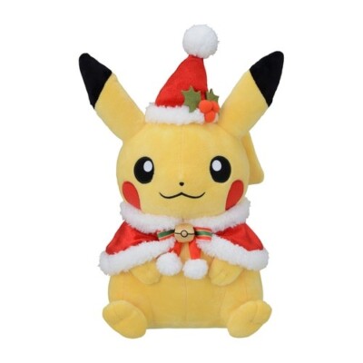Pokemon Center Original Pikachu Christmas Plush Doll Height 14.0