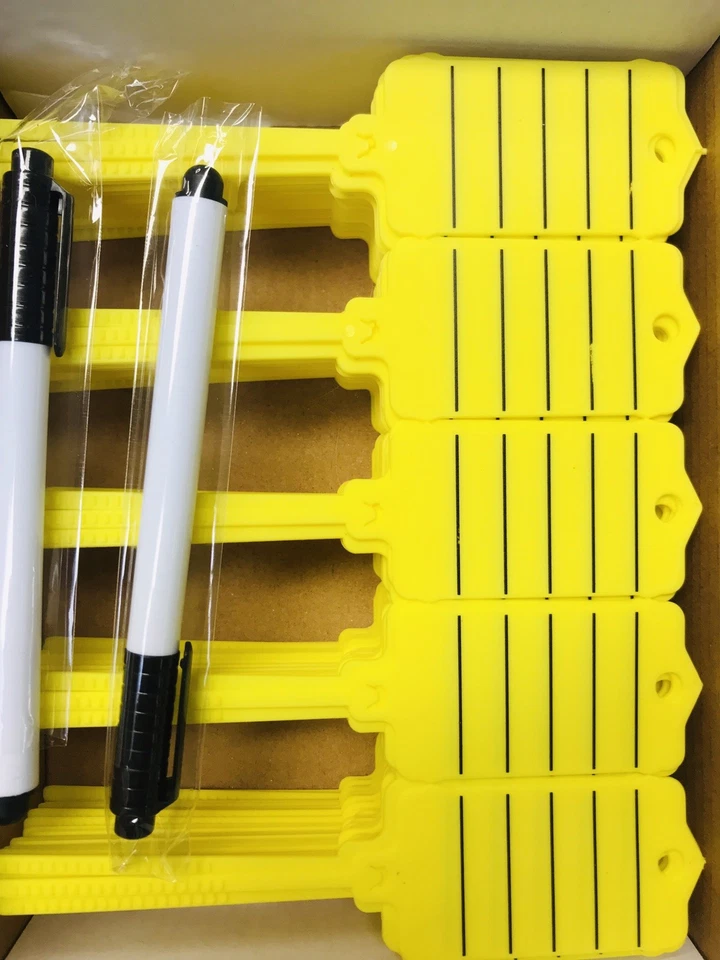 EICHNER Auto Schlüsselanhänger Gelb 200Stück Schlaufe Anhänger Felgen Reifen